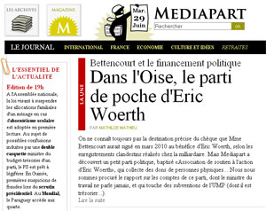 Woerth sur Mediapart