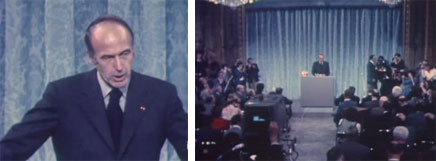 Conférence de presse de Giscard d'Estaing