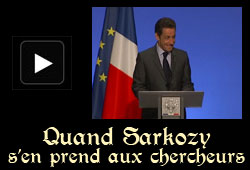 Discours de Sarkozy sur les enseignants chercheurs