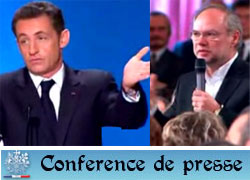 Laurent Joffrin et Nicolas Sarkozy