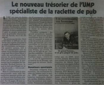 La pub du trésorier de l'UMP