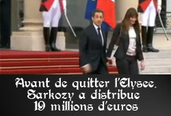 Sarkozy et la cagnotte ministérielle